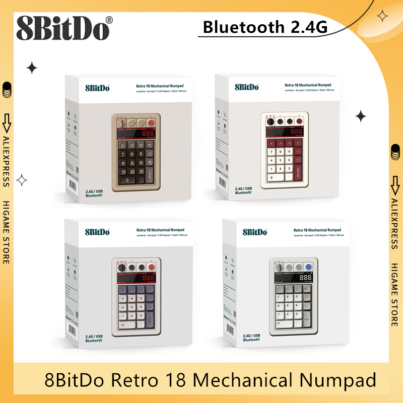 Keyboard Numpad Separate - 8BitDo Retro 18 Mechanical Numpad Bluetooth