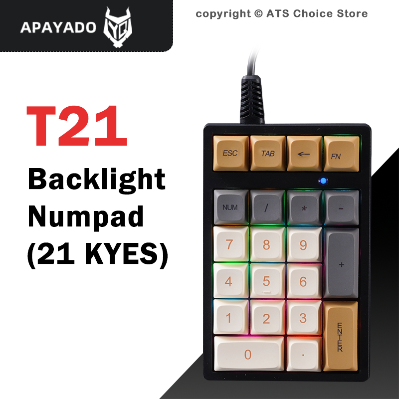 APAYADO T21 Mechanical Numpad  - Keyboard Numpad Separate recensie en prijs