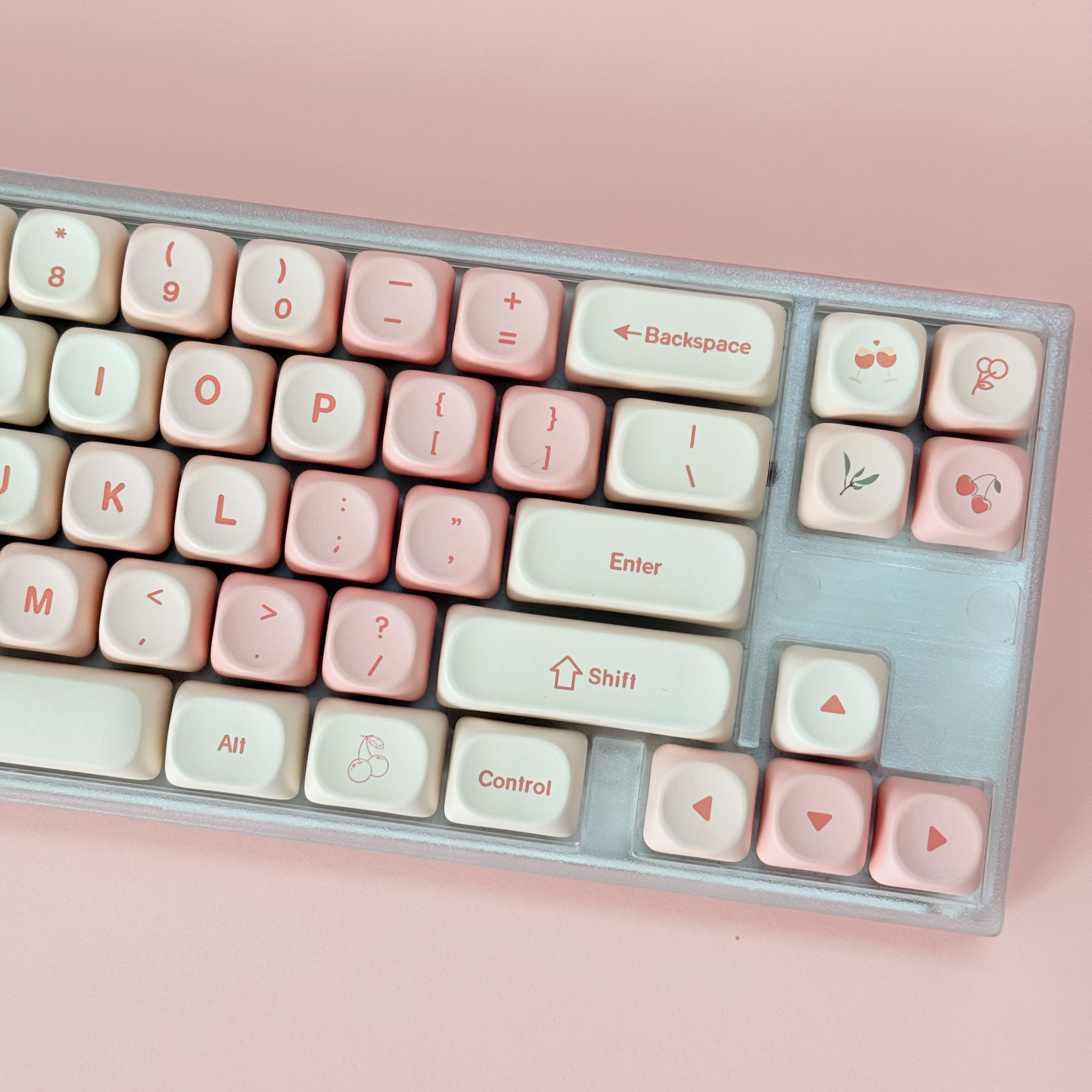 Pink Cherry Cute Style Keycaps - Keyboard Numpad Separate recensie en prijs