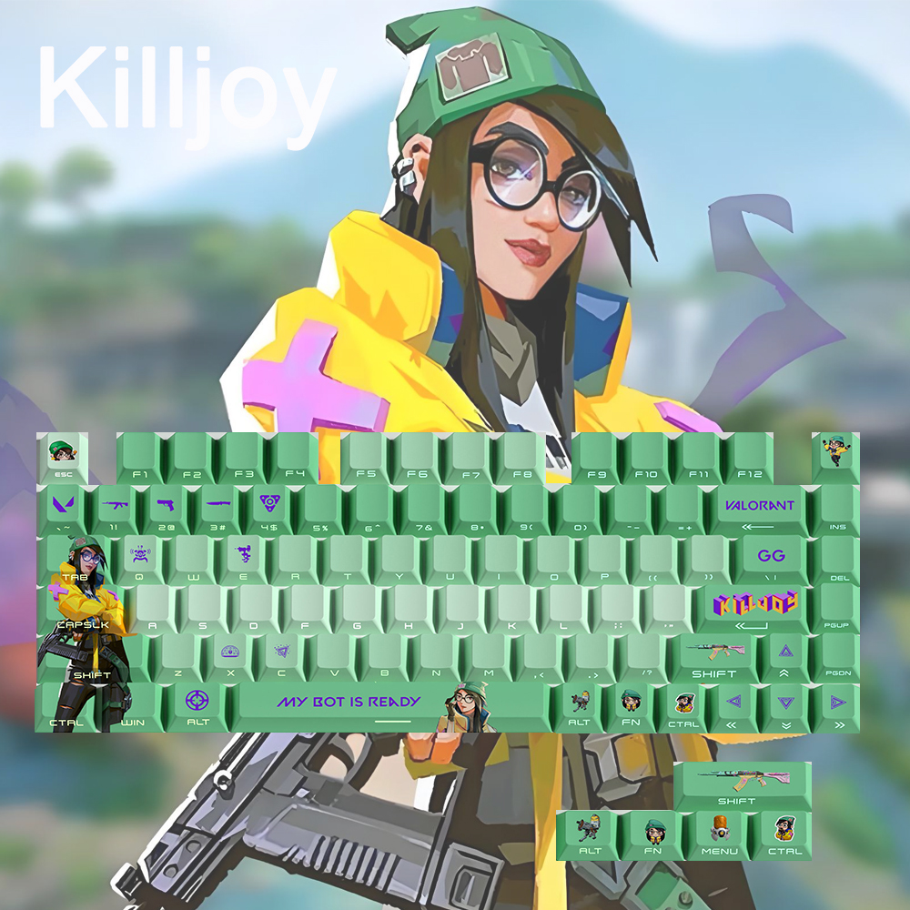 Keycaps Valorant Killjoy Gekko - Omen Gaming Accessories recensie en prijs