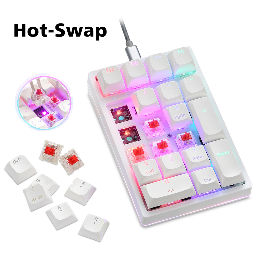 K24Pro 21Keys Number Pad Mecha - Keyboard Numpad Separate recensie en prijs