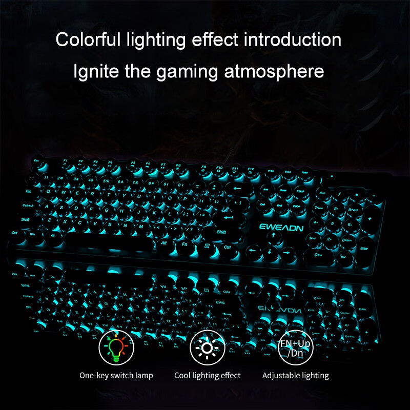 EWEADN Typewriter Gaming Keybo - Gaming Accessories Keyboards recensie en prijs