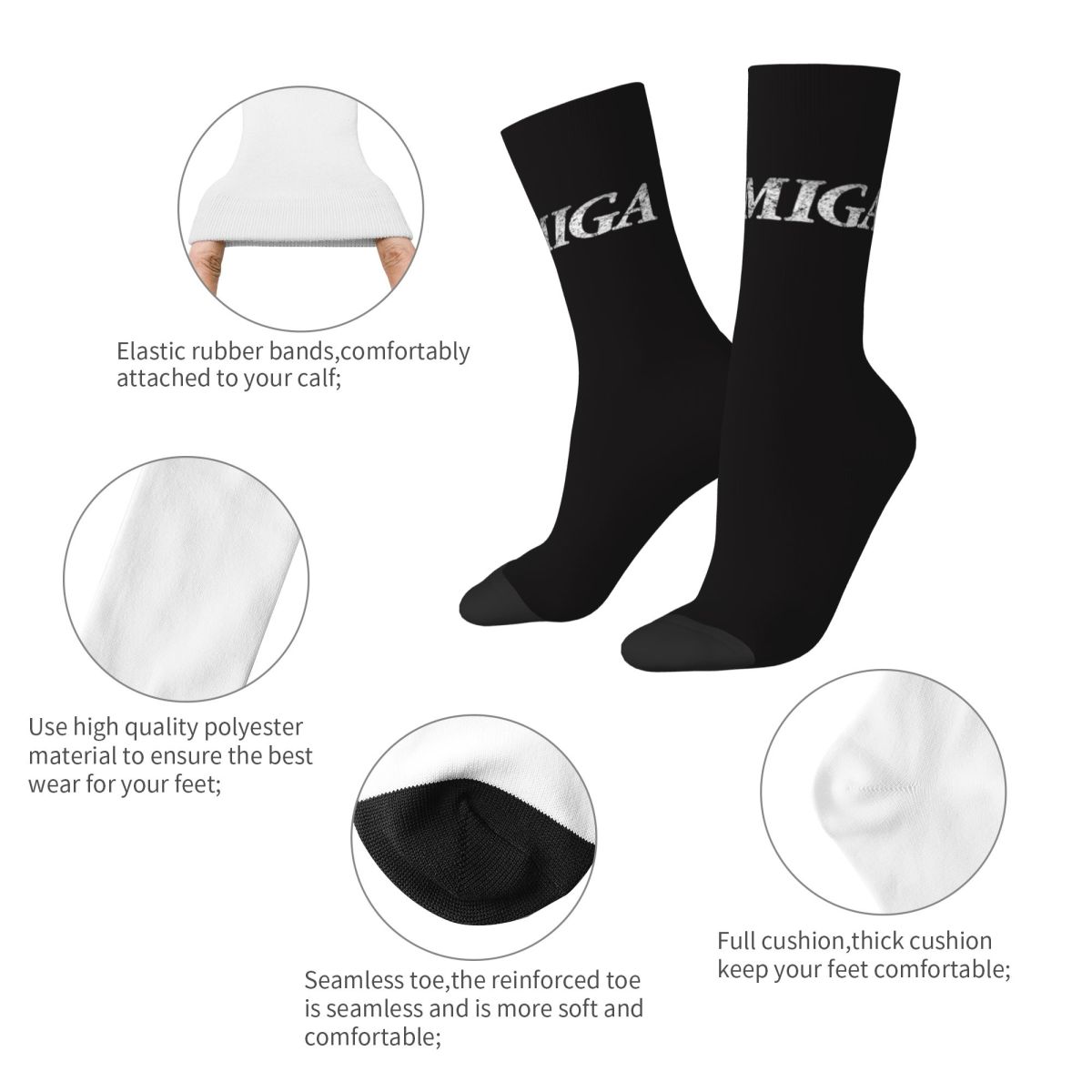 Amiga Gaming Socks Harajuku Sw - Youtube Gaming Accessories recensie en prijs