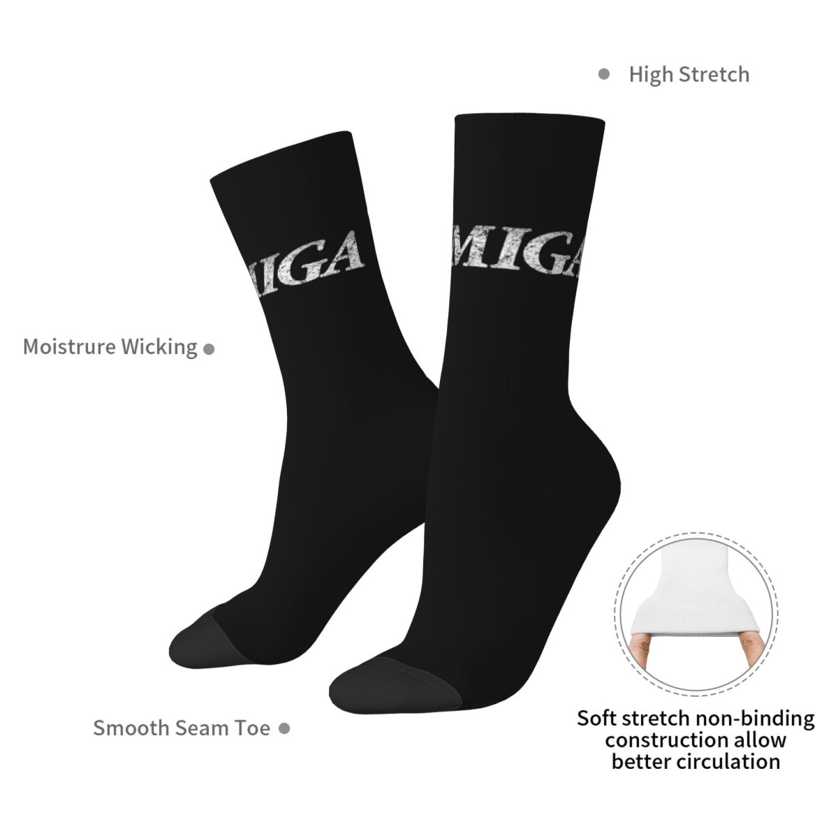 Amiga Gaming Socks Harajuku Sw - Youtube Gaming Accessories recensie en prijs