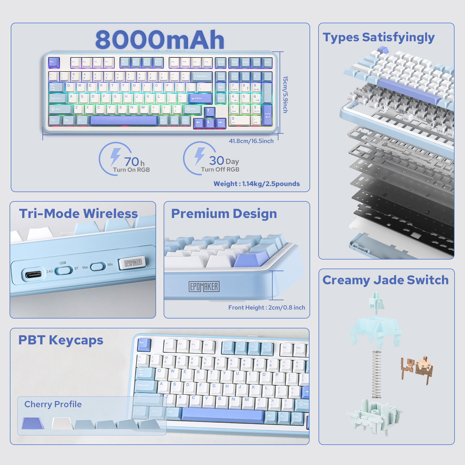 EPOMAKER TH99/TH99 Plus 96% QW - Keyboard Numpad Separate recensie en prijs