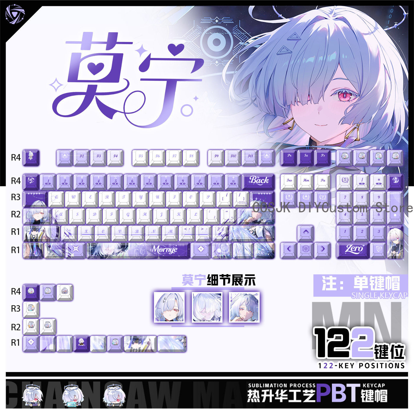 122 Keys Anime Mornye Wutherin - Gaming Accessories Keyboards recensie en prijs