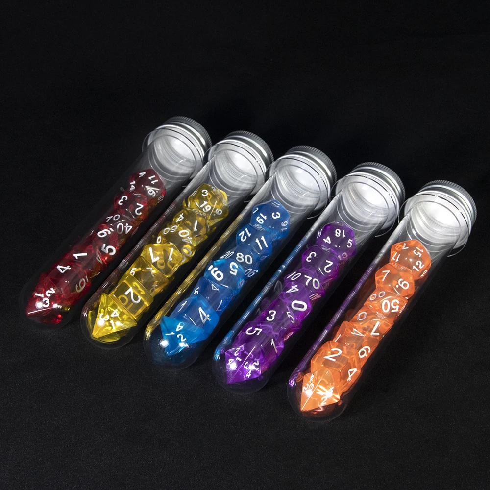 Transparent Polyhedral Dice Se - Youtube Gaming Accessories recensie en prijs