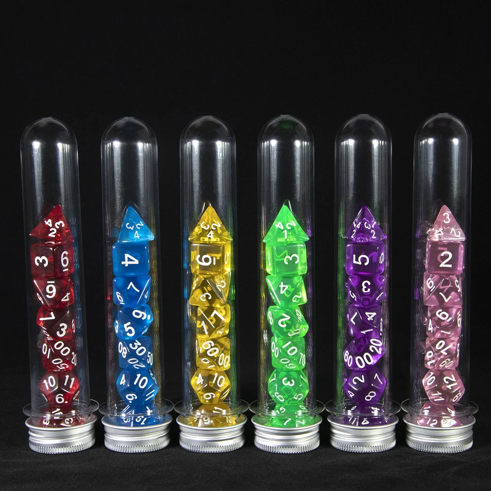 Transparent Polyhedral Dice Se - Youtube Gaming Accessories recensie en prijs