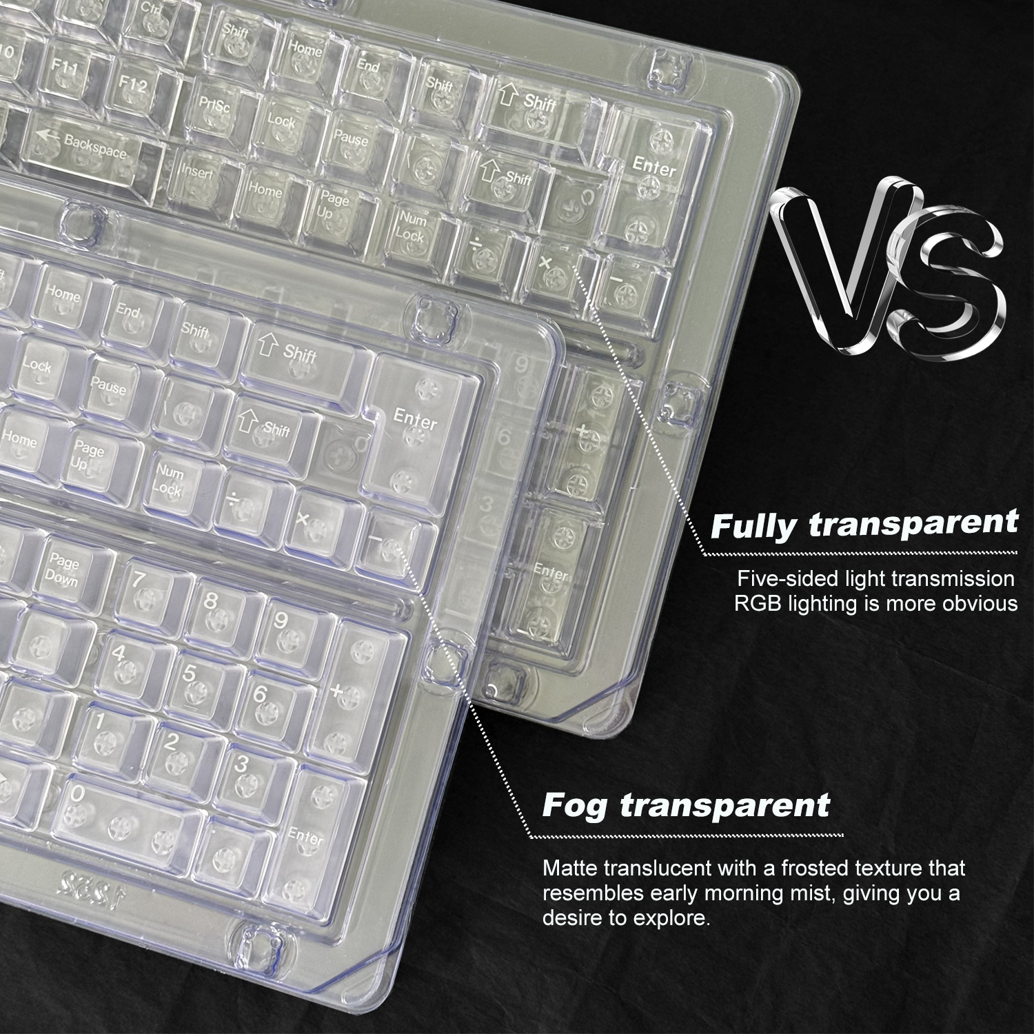 Clear Transparent & Frosted Tr - Keyboard Numpad Separate recensie en prijs